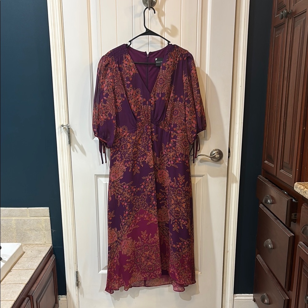 Maison Tara Vibrant Floral Dress